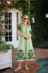 Short Sleeve Coatue Caftan - Martini | Julia Amory