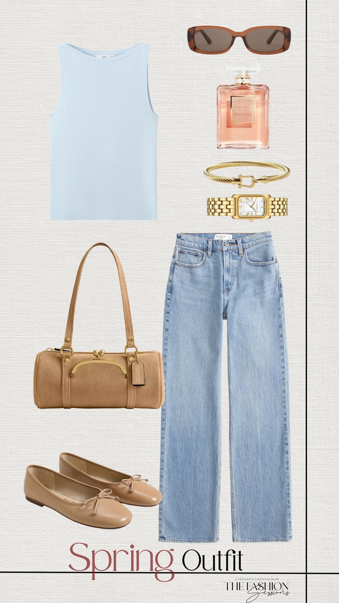 Spring Outfit | Blue Boatneck Top | Blue Jeans | Shoulder Bag | Ballet Flats | 

#LTKSeasonal #LTKootd