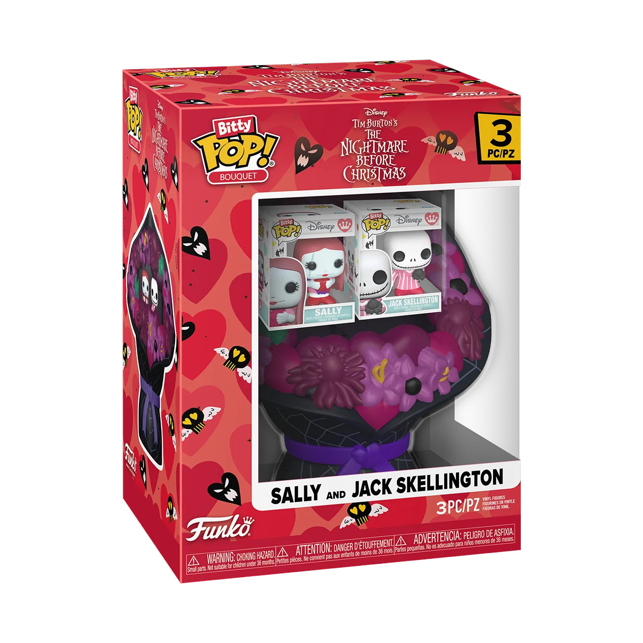Funko Bitty POP Bouquet: The Nightmare Before Christmas - Jack and Sally Valentine's Day Collecti... | Walmart (US)