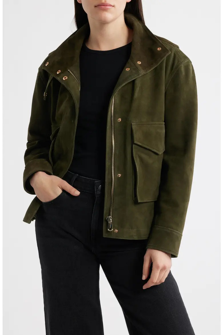 Suede Bubble Jacket (Women) | Nordstrom | Nordstrom