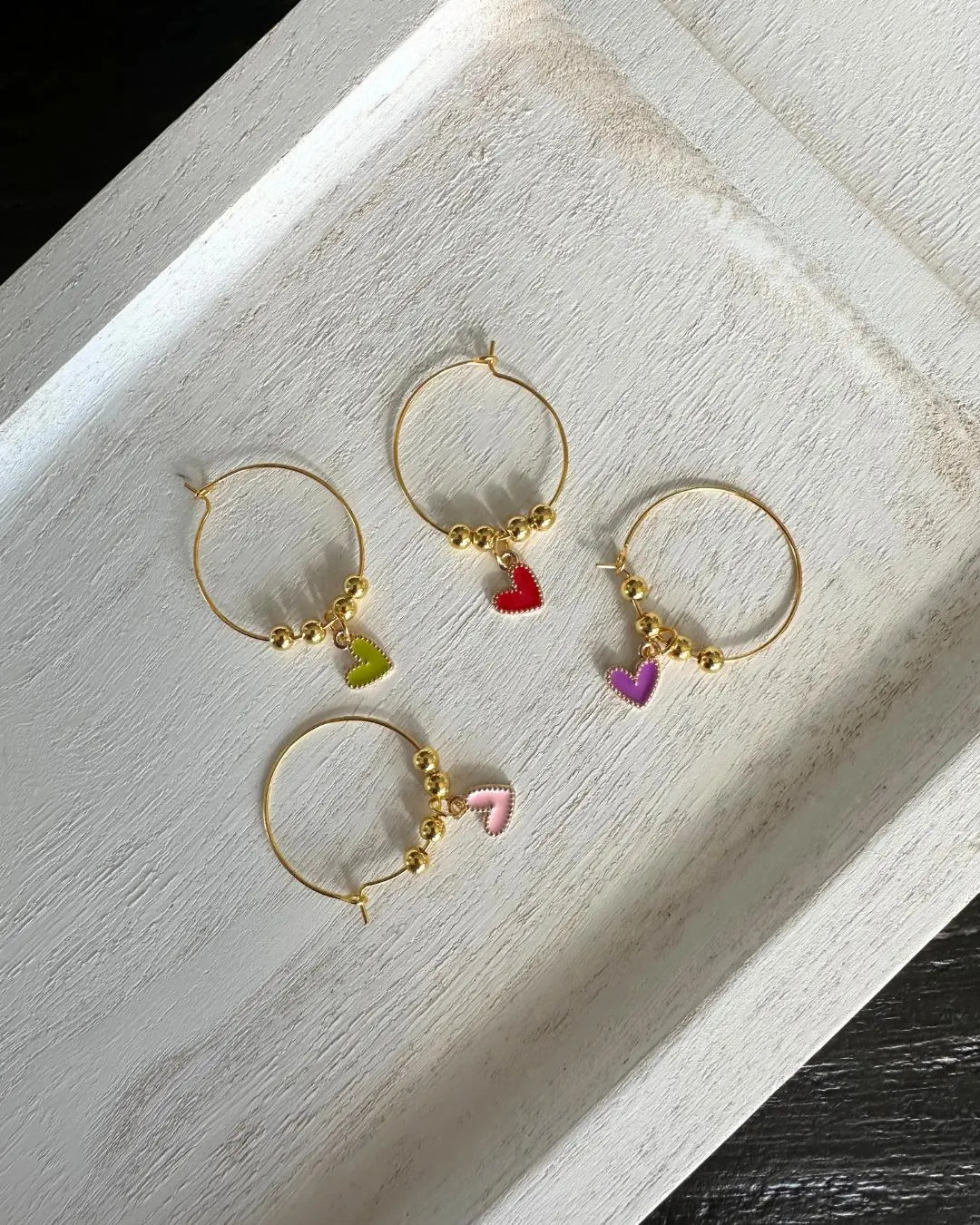 Heart Wine Glass Charms: Gold Drink Markers, Set of 4 - Etsy | Etsy (Global)