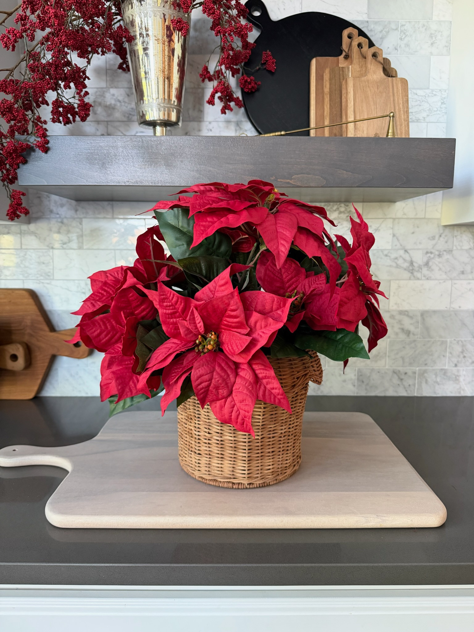 I’ve really enjoyed adding some red elements to my decor this year with the berry stems and poinsettia! ❤️

#amazonchristmas #amazonhomedecor #christmasdecorideas #holidaydecor #christmascenterpiece #fauxflorals #xmasdecor 
Viral Walmart tree, twinkle branches, twinkle tree, red berry branches, holiday berry stems, Amazon holiday decor, Ralph Lauren Christmas, RL Christmas 

 

#LTKHoliday #LTKSeasonal #LTKHome