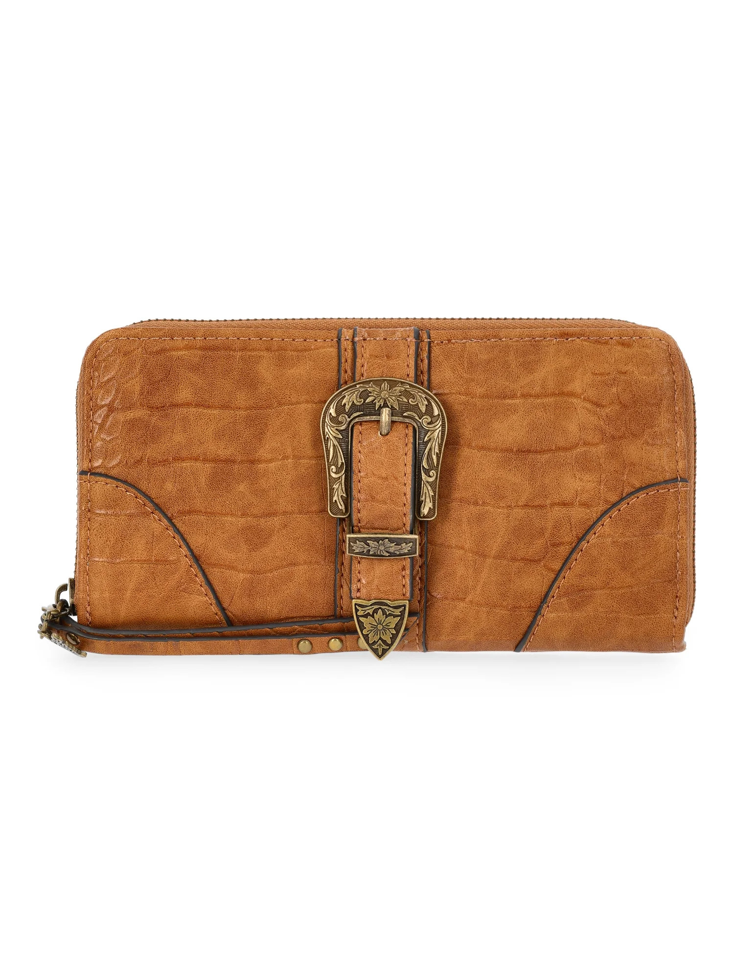 Jessica Simpson Women's Daphne Zip Around Wallet, Wheat | Walmart (US)