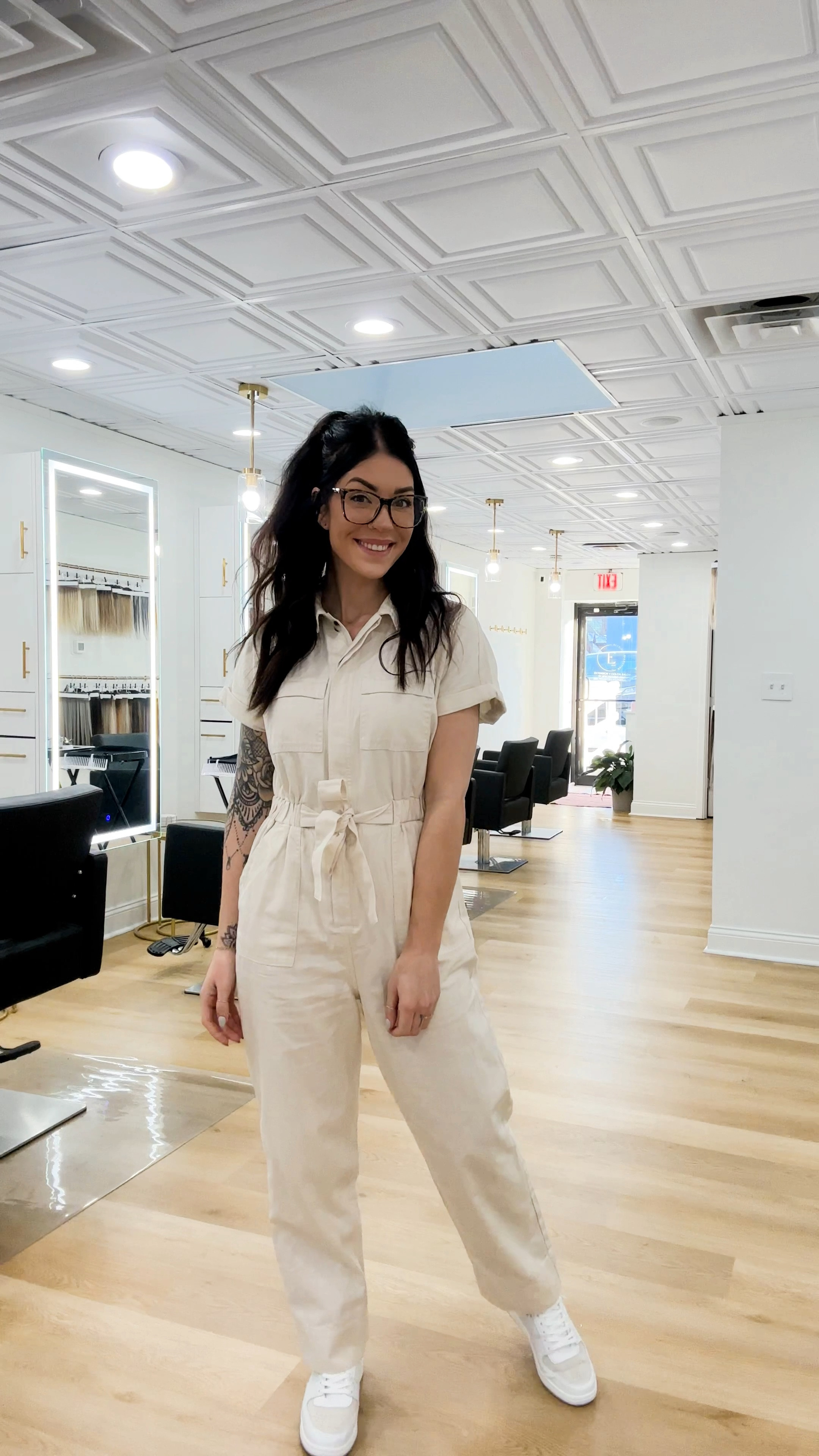 Cute work fit - target outfit - jumpsuit - high top sneakers 

#LTKstyletip #LTKunder50 #LTKshoecrush