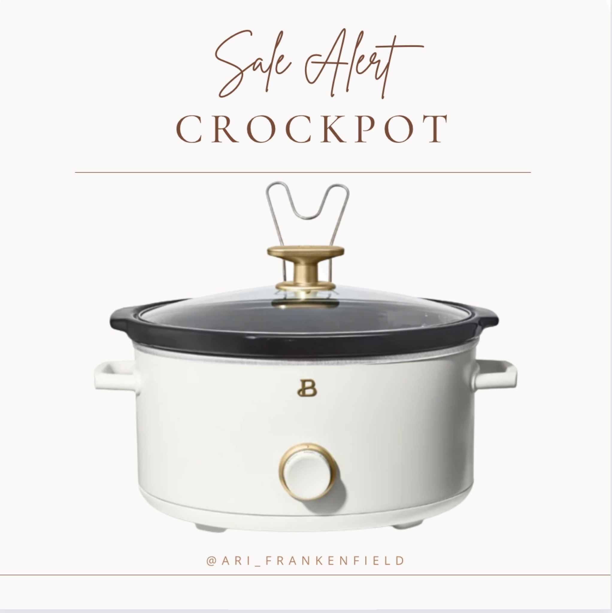 Beautiful 8QT Slow Cooker, White Icing by Drew Barrymore, Kitchen