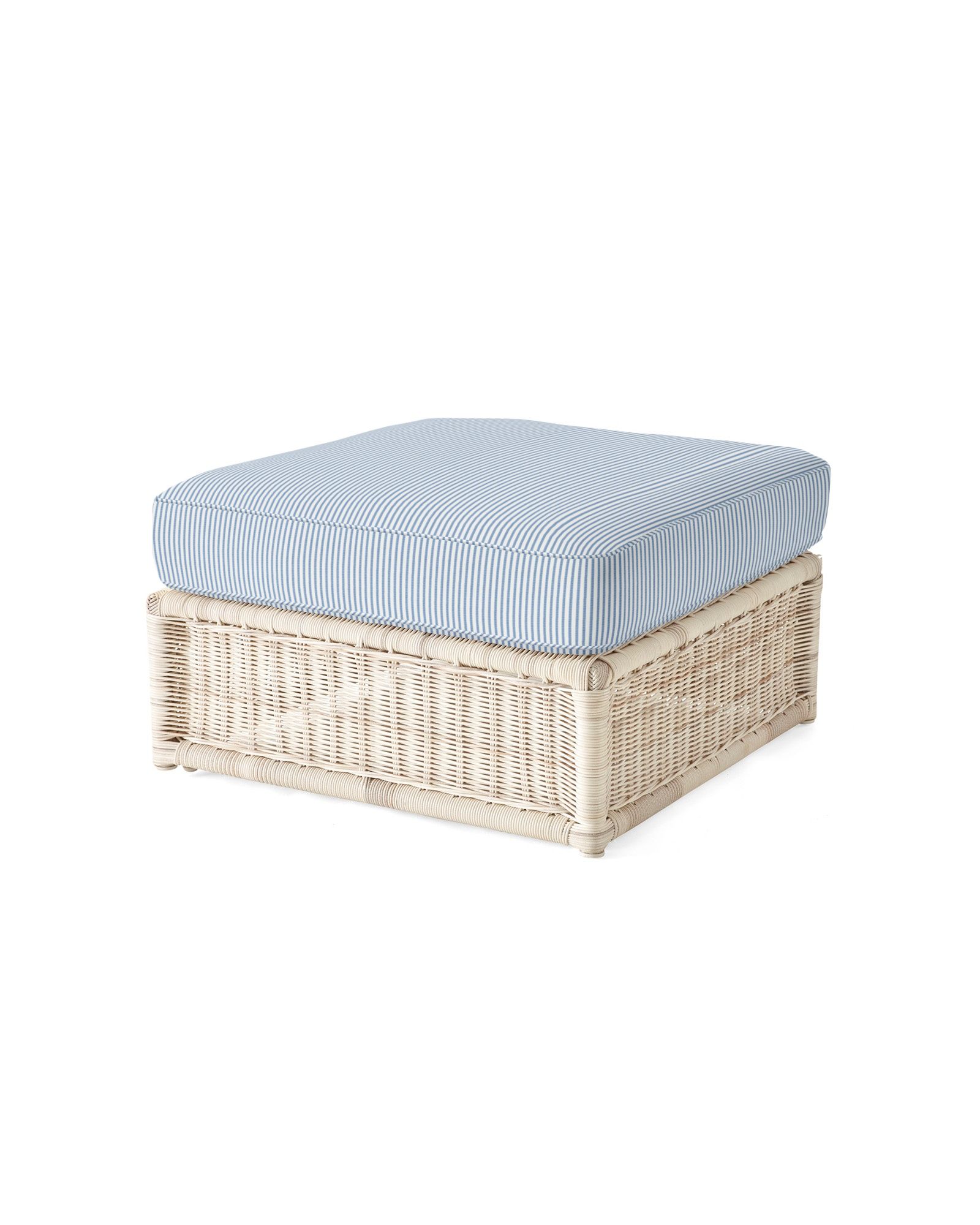 Pacifica Ottoman - Driftwood | Serena and Lily