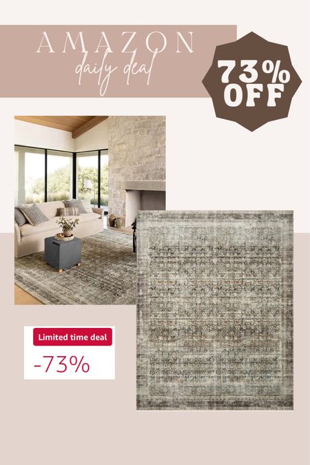 Amazon home daily deal
Loloi Rug
Living room rug 

#LTKHome #LTKSeasonal #LTKSaleAlert