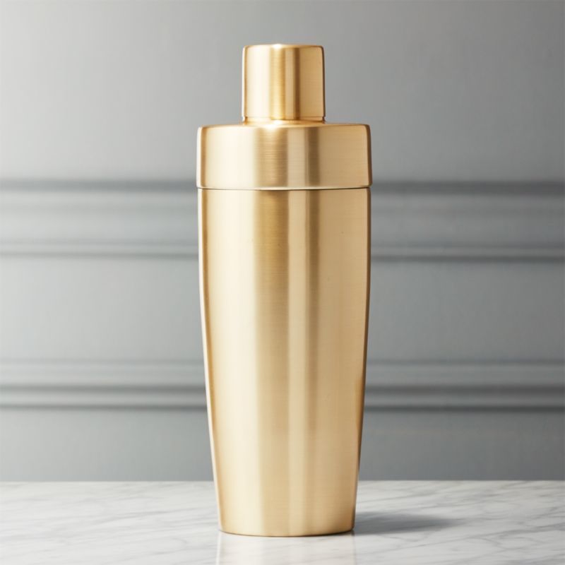 Neil Champagne Gold Cocktail Shaker + Reviews | CB2 | CB2