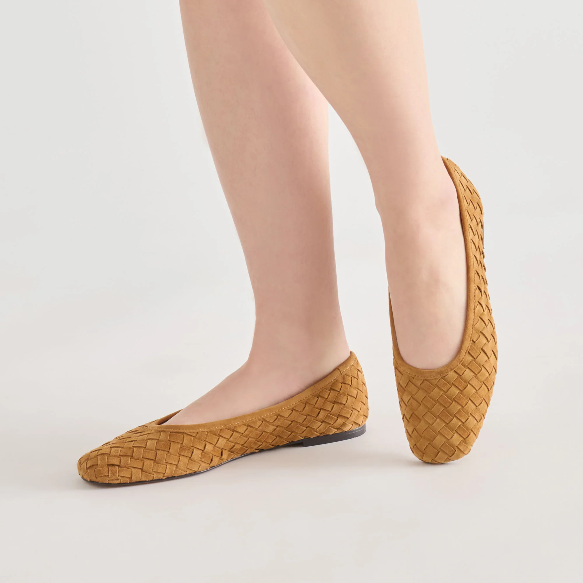 Koy Tan Suede Ballet Flats | Dolce Vita | DolceVita.com