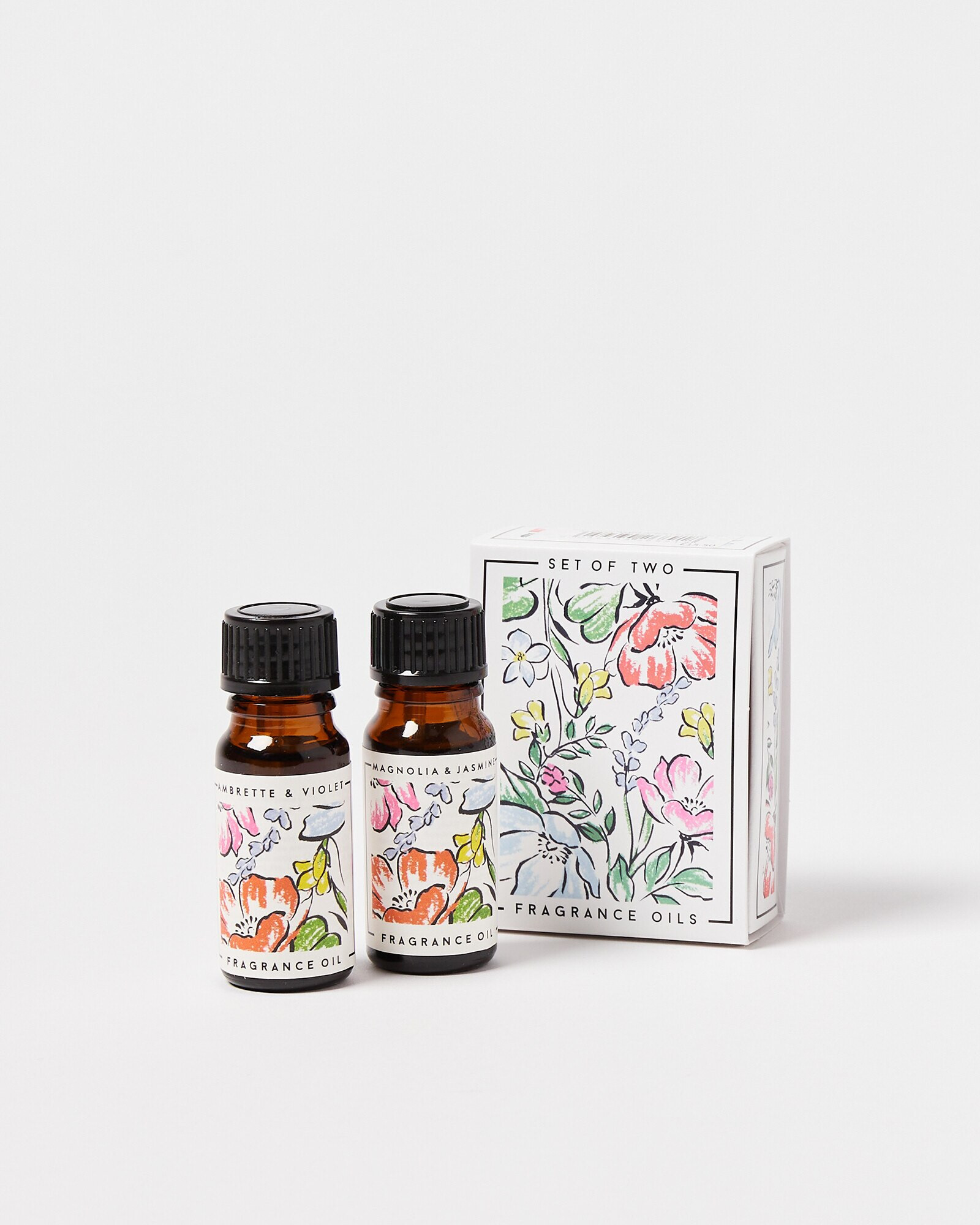 Florence Floral Fragrance Oils Set Of Two | Oliver Bonas | Oliver Bonas (Global)