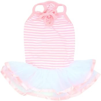 Parisian Pet Pink Ballerina Dress - Stylish Wedding Outfit for Medium Dogs - Lightweight Summer Puppy Clothes - Girl M | Amazon (US)