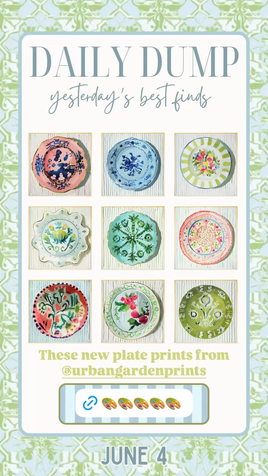 These new plate prints from @urbangardenprints