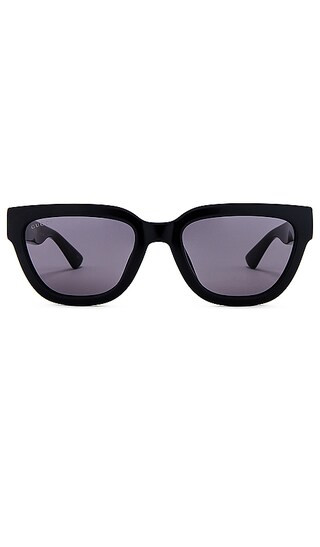Minimal Cat Eye Sunglasses in Black | Revolve Clothing (Global)