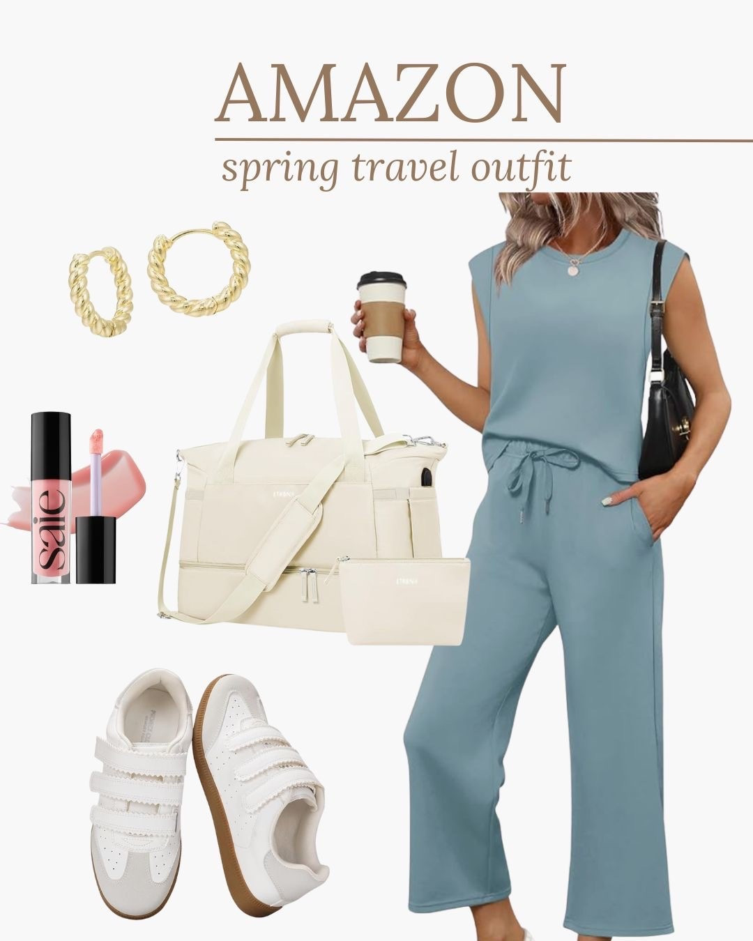 Spring travel outfit featuring 2 piece set you need!! On sale too!! Amazon spring outfit 

#LTKTravel #LTKootd #LTKSaleAlert
