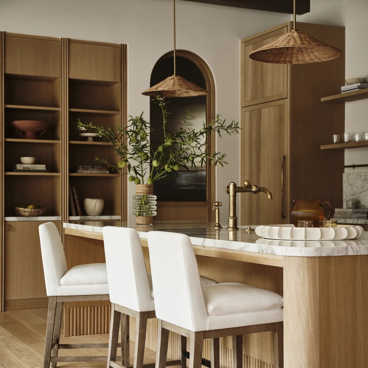 Lilliana 1 - Light Dome Pendant in Natural Brass | Wayfair North America