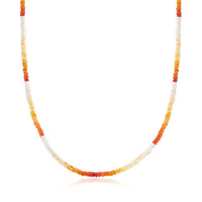 Ross-Simons 3.5-4mm Multicolored Opal Bead Necklace With 14kt Yellow Gold Magnetic Clasp Size 20 | Target
