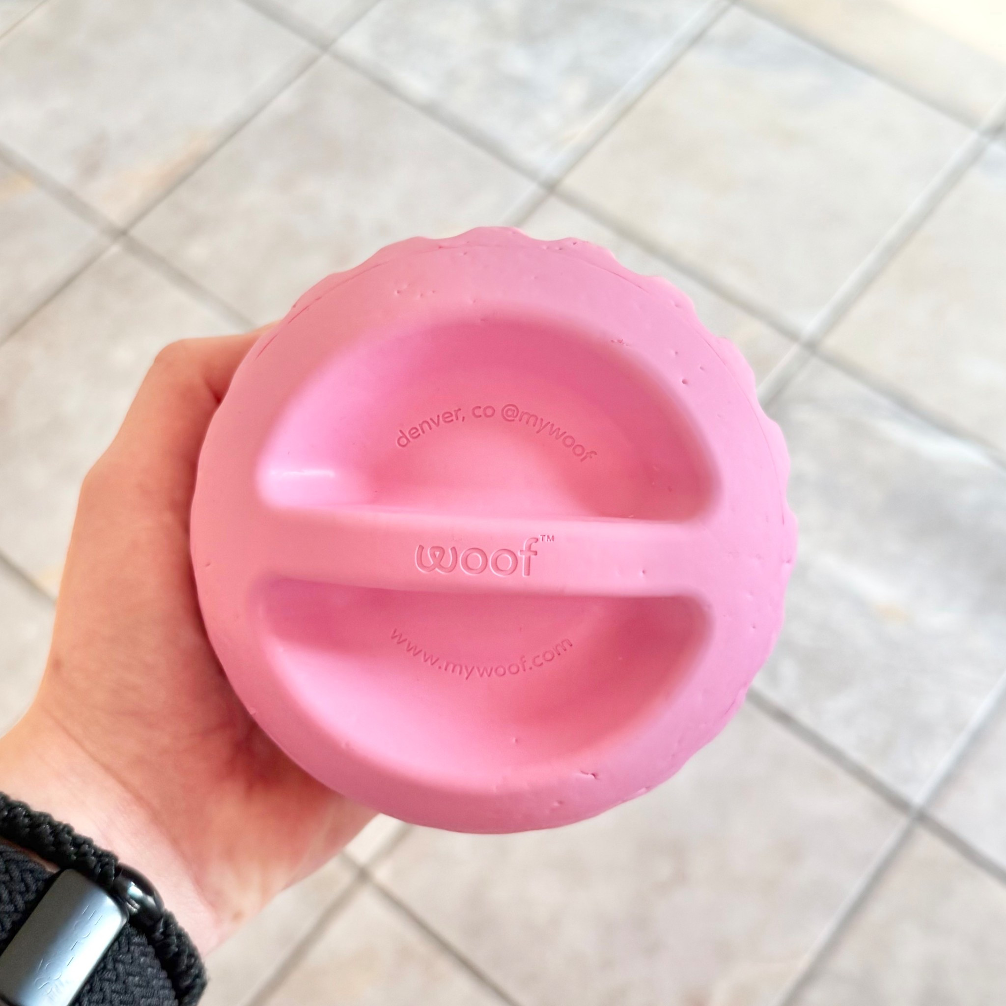 If I’m busy working & can’t give Sight my full attention this toy keeps her distracted & busy for a while.

@mywoof 
Party Pupsicle Treat 
Dispensing Dog Toy
$24.99