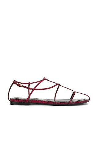 Jeffrey Campbell Trawl Sandals in Red Black Snake from Revolve.com | Revolve Clothing (Global)
