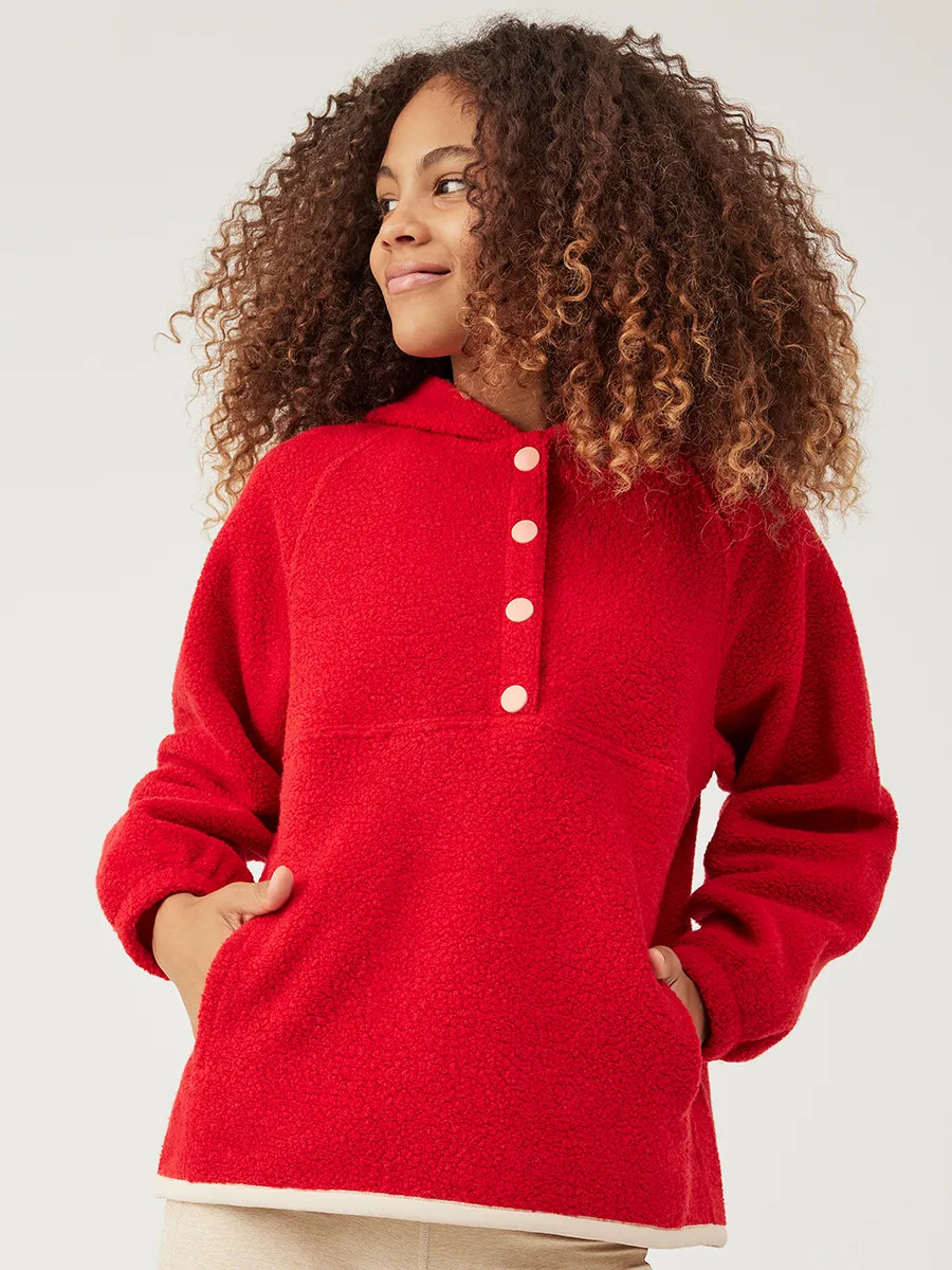 MegaFleece Snap Up HoodieA Heart | Outdoor Voices