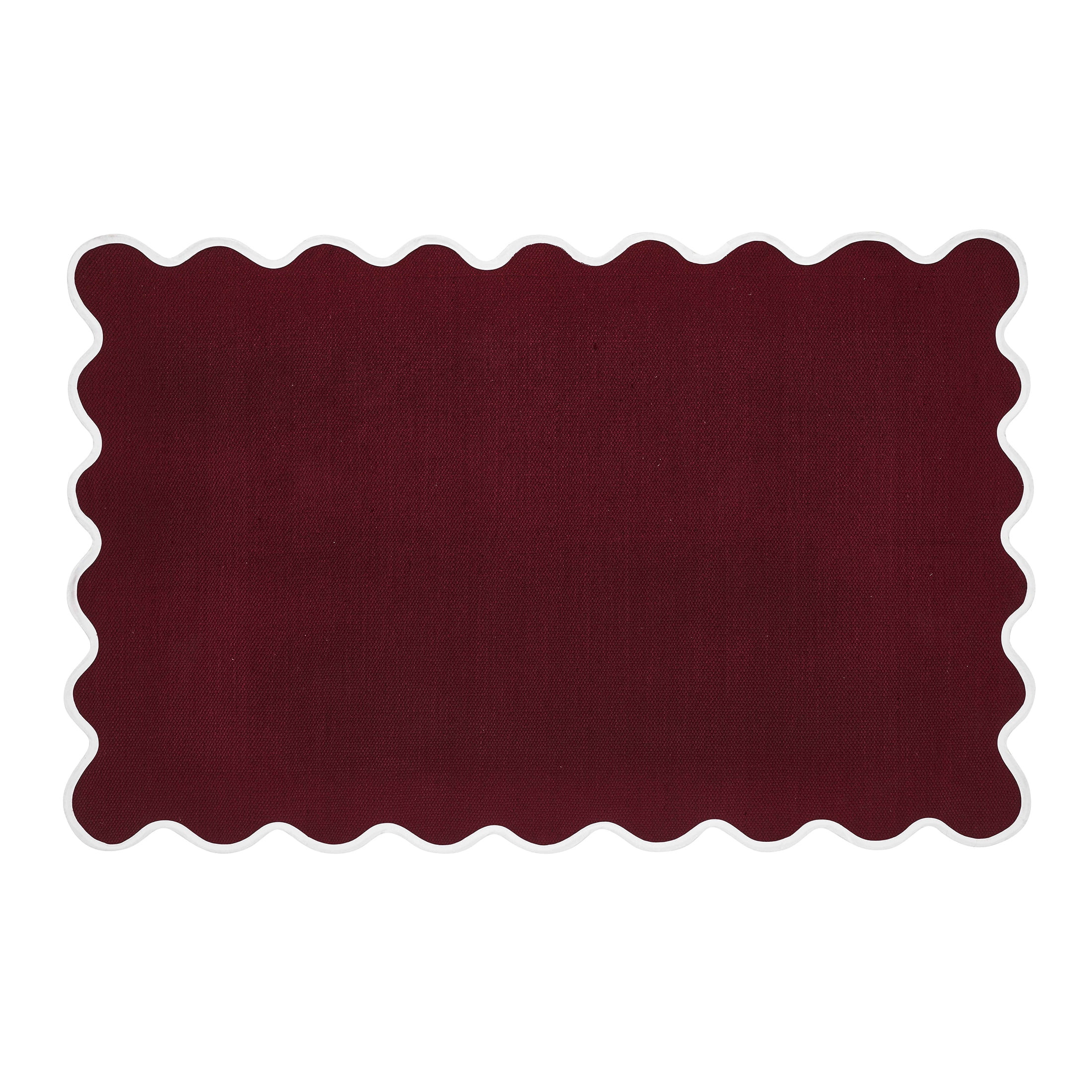 My Texas House Red Scallop Indoor/Outdoor Layering Rug, 38" x 58" | Walmart (US)