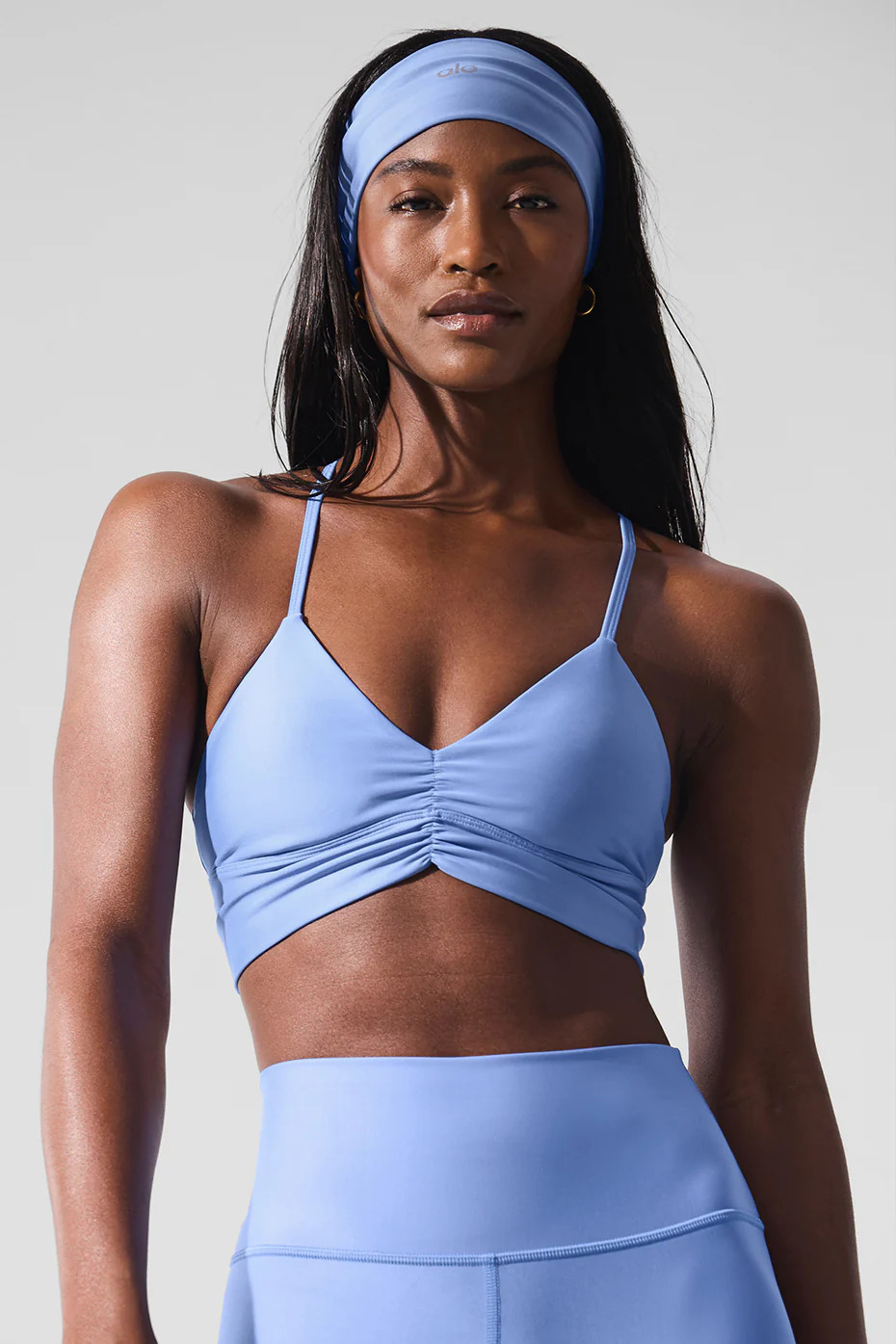 Alo Yoga� | Airlift Divine Bra in Crystal Clear Blue, Size: Small | Alo Yoga (US)
