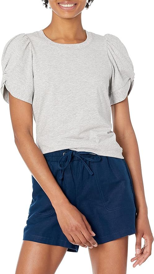 Amazon Essentials Women's Classic-Fit Twist Sleeve Crewneck T-Shirt | Amazon (US)