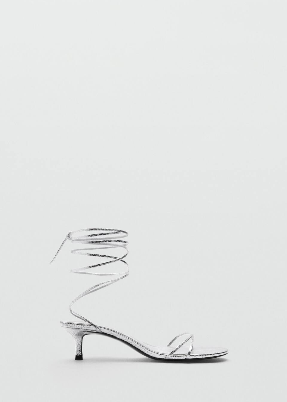 Strappy heeled sandals -  Women | Mango USA | MANGO (US)