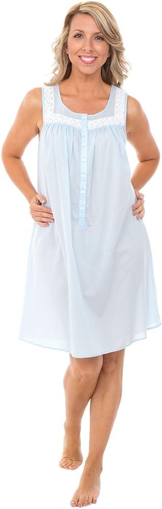 Alexander Del Rossa Womens 100% Cotton Lawn Sleepwear, Nighgown or Pj Set | Amazon (US)