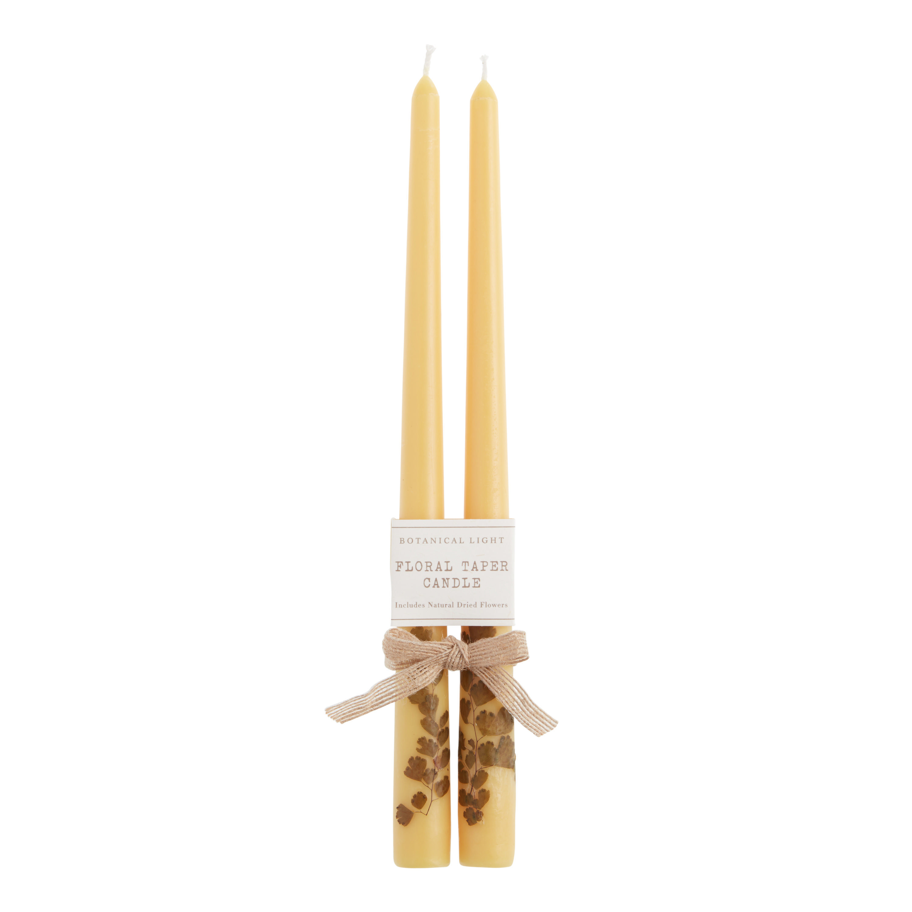 Pastel Botanicals Taper Candle 2 Pack | World Market