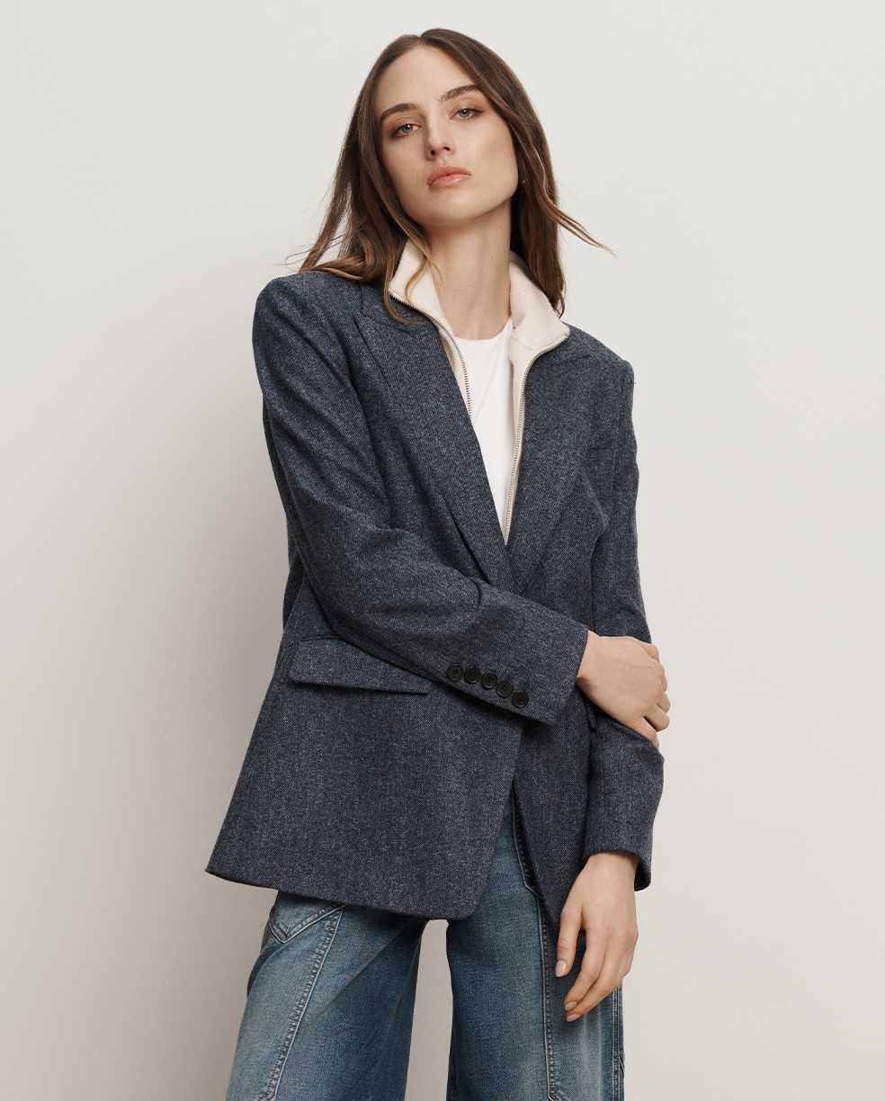 Vega Wool Dickey Jacket | Veronica Beard