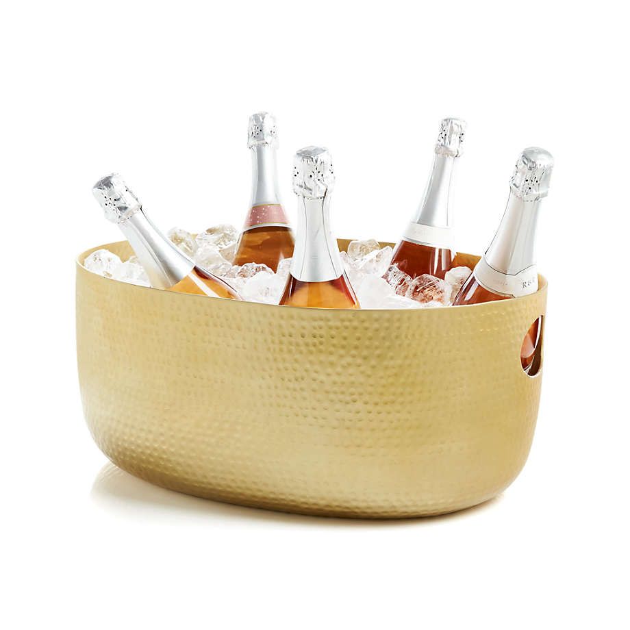 Bash Silver Beverage Tub + Reviews | Crate & Barrel | Crate & Barrel