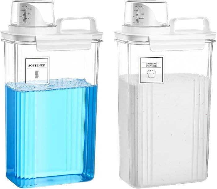 Laundry Detergent Dispenser for Laundry Room,94oz Fabric Softener Dispenser,Liquid Laundry Deterg... | Amazon (US)