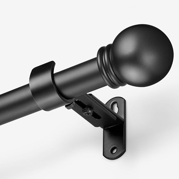 Curtain Rods for Windows 16 to 48 Inches, Curtain Rod Max Adjustable Length of 60 IN, 6/8" Diamet... | Amazon (US)