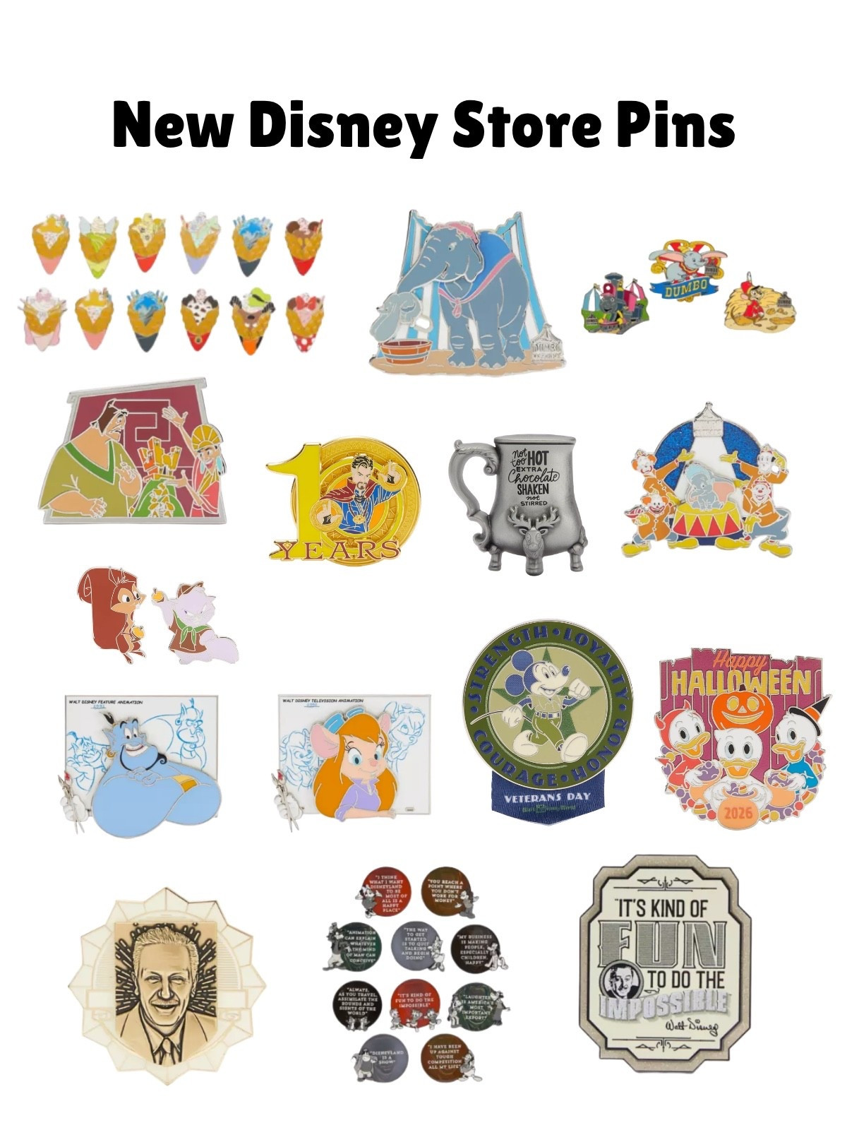 New Disney Store pins dropped today!