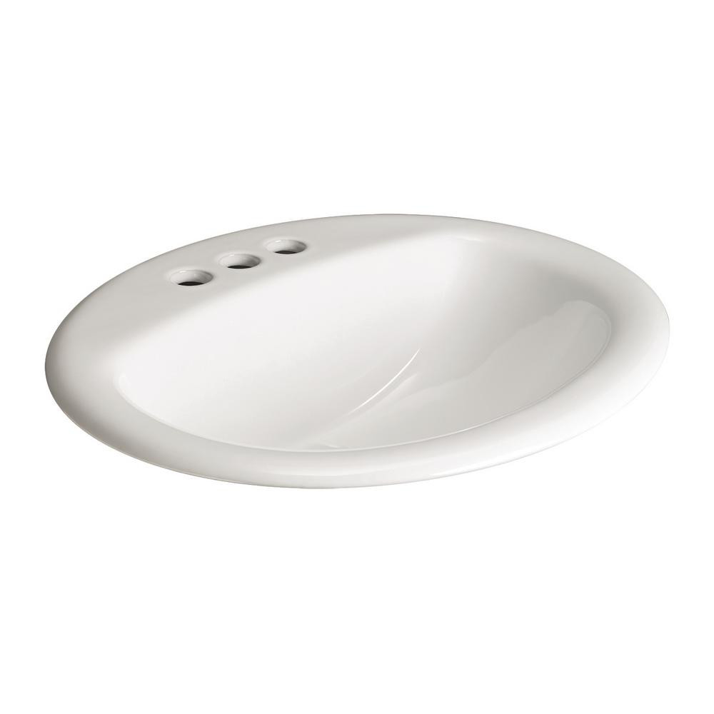 Glacier Bay Aragon Self-Rimming Drop-In Bathroom Sink in White-13-0012-4WHD - The Home Depot | The Home Depot