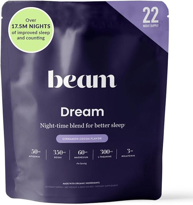 Beam Dream Sleep Powder, Sleep Supplement, Sleep Aids for Adults, Contains Magnesium, Melatonin, ... | Amazon (US)