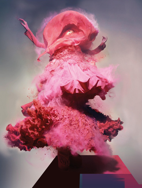 Lily – Nick Knight, Photography, Pink, Woman, Fashion, Dress, Contemporary2008