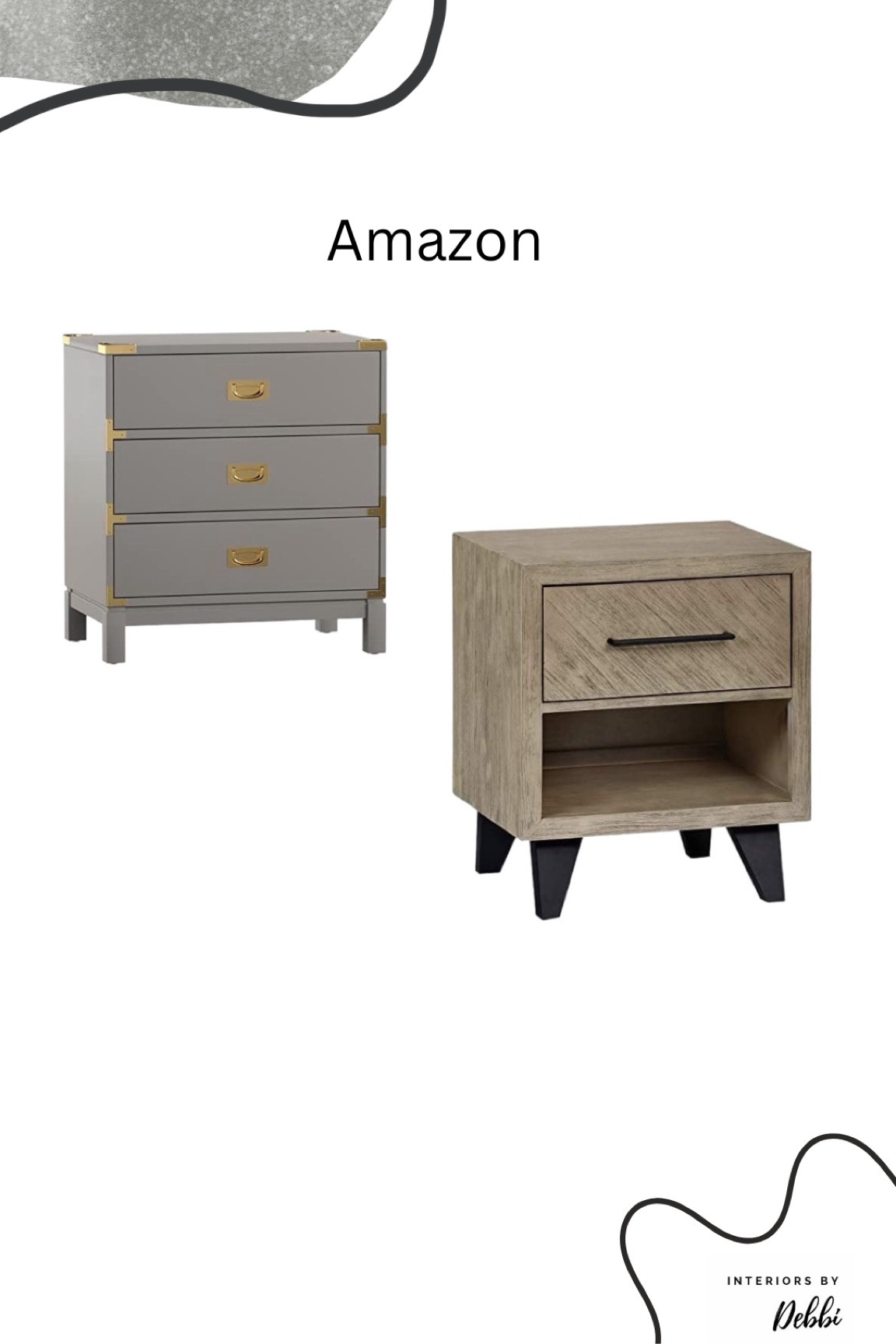 Nightstands
Grey nightstand, 3 drawer nightstand, i drawer nightstand
#founditonamazon

#LTKSeasonal #LTKhome