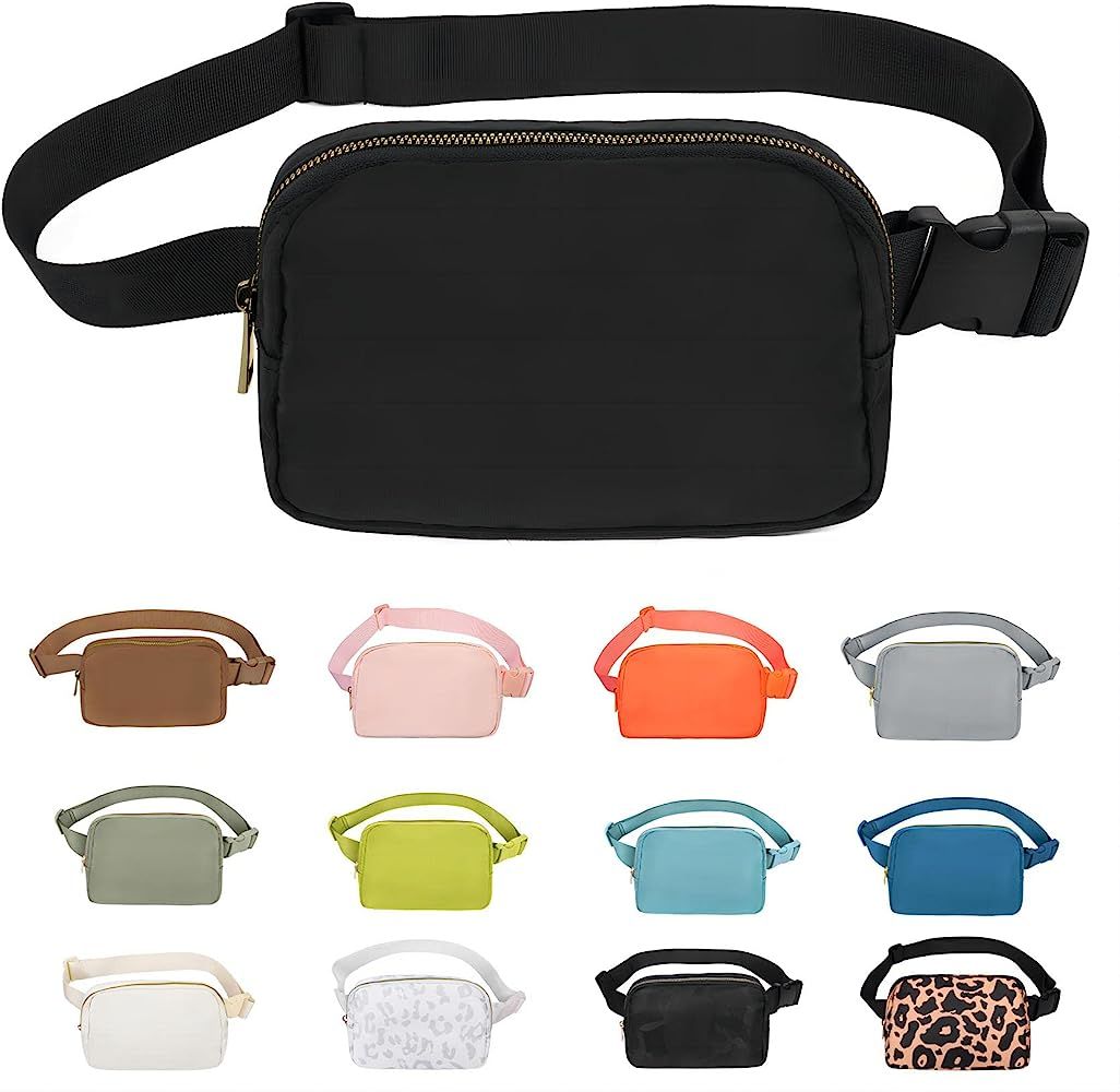 VOROLO Waist Pack for Running Fanny Pack for Women and Men Crossbody Belt Bag Bum Bag with Adjust... | Amazon (US)
