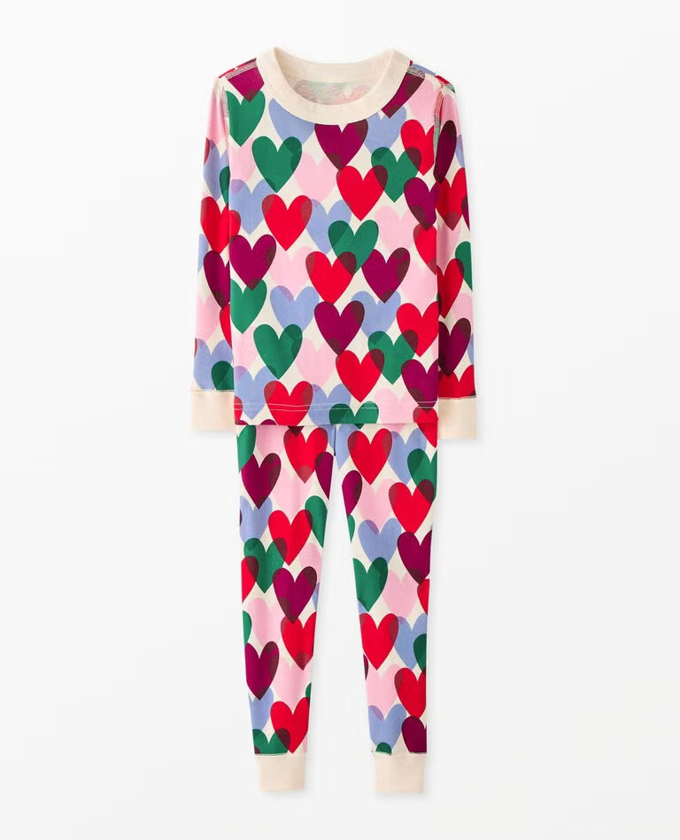 Kids Valentine's Long John Pajama Set | Hanna Andersson