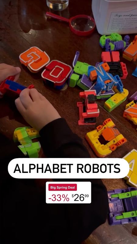 Kids alphabet robot transformers on sale 

#LTKsalealert #LTKfindsunder50 #LTKkids