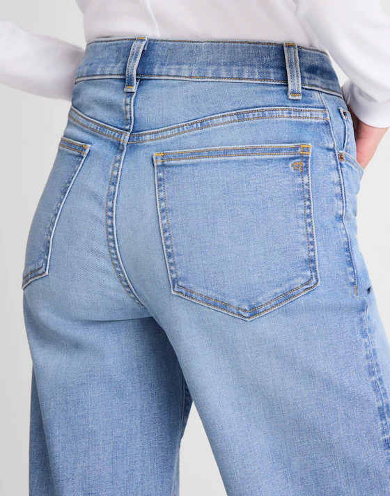 The Wide-Leg Jean in Super Stretch Denim | Madewell
