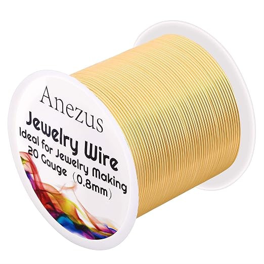 anezus 20 Gauge Jewelry Wire, 28 Yards Craft Wire Tarnish Resistant Copper Beading Wire for Jewel... | Amazon (US)