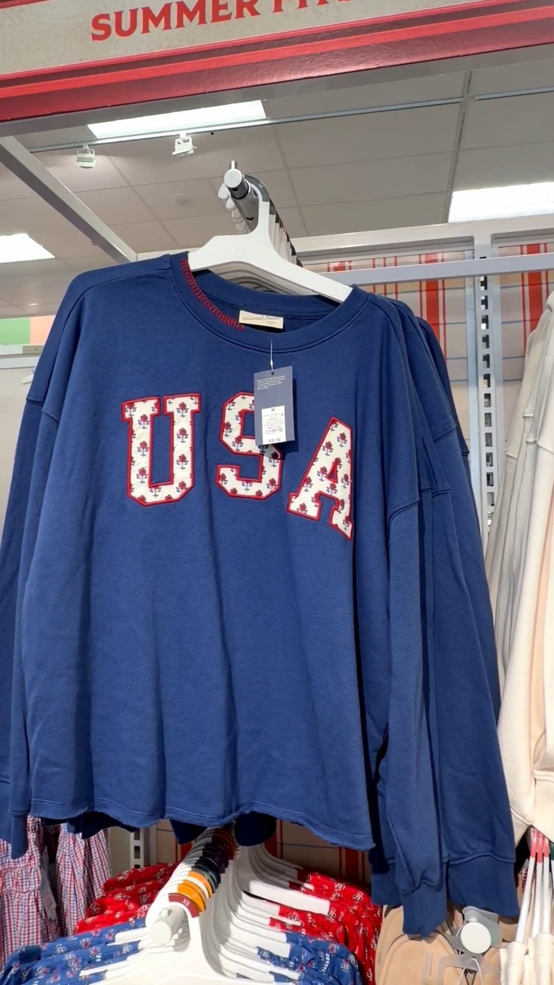 The cutest USA sweatshirts! I love the fit of these! 

Target finds, target sale, Summer outfits, 4th of July outfits, summer sales, summer dress, wedding guest dress, beach vacation outfits, jeans, vacation outfit, date night outfits

#LTKootd #LTKSeasonal #LTKSaleAlert