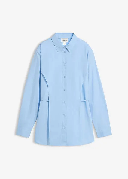 Baumwoll-Bluse mit Bindedetail | Bonprix DE