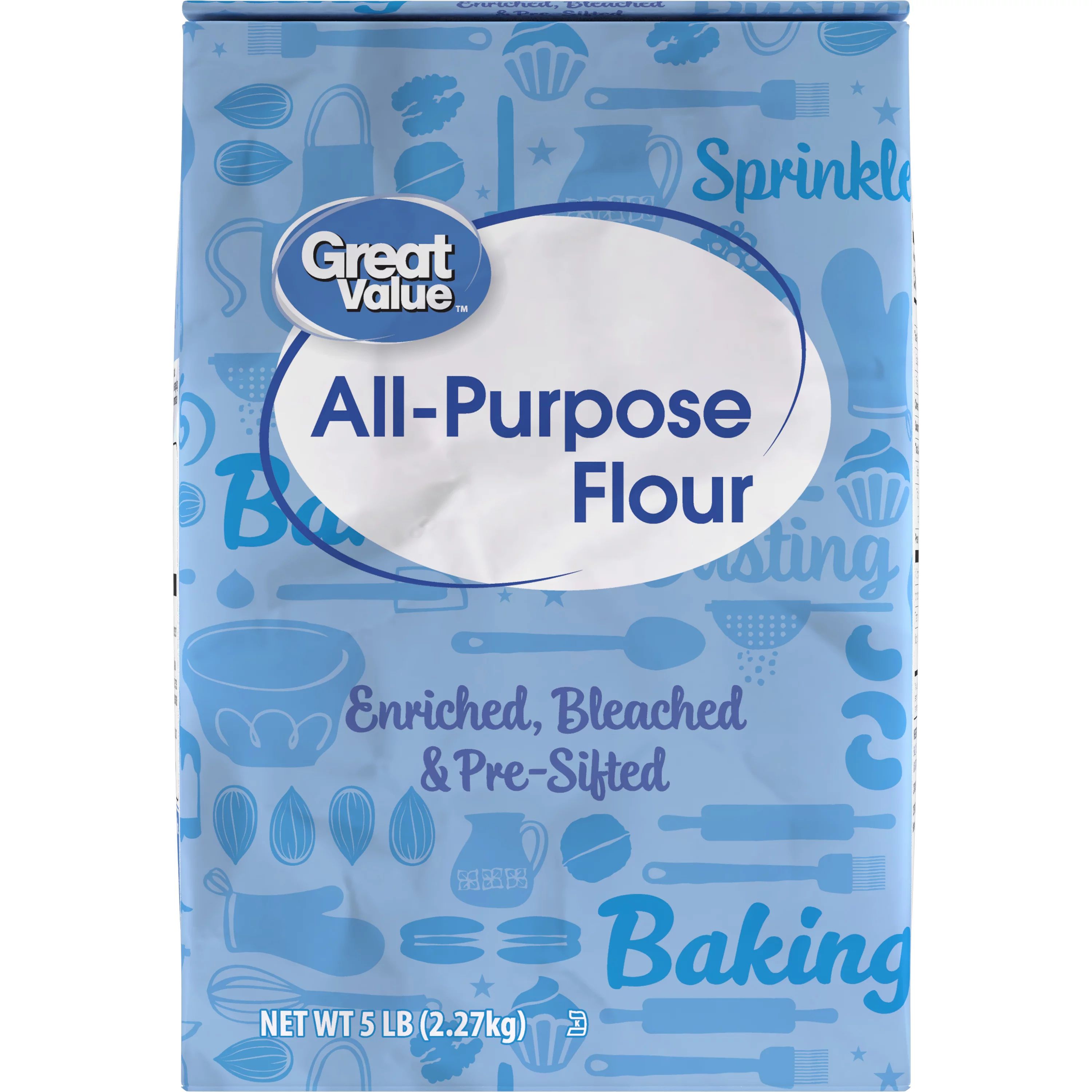 Great Value All-Purpose Flour, 5LB Bag - Walmart.com | Walmart (US)