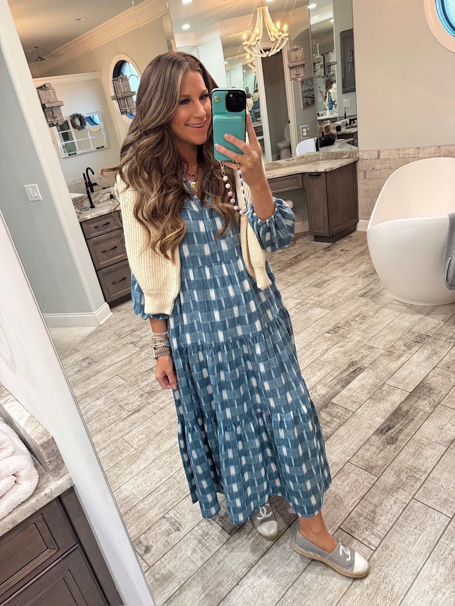 In a small maxi from Tuckernuck, medium cardigan and accessories - fits tts.

#LTKTravel #LTKStyleTip #LTKSeasonal