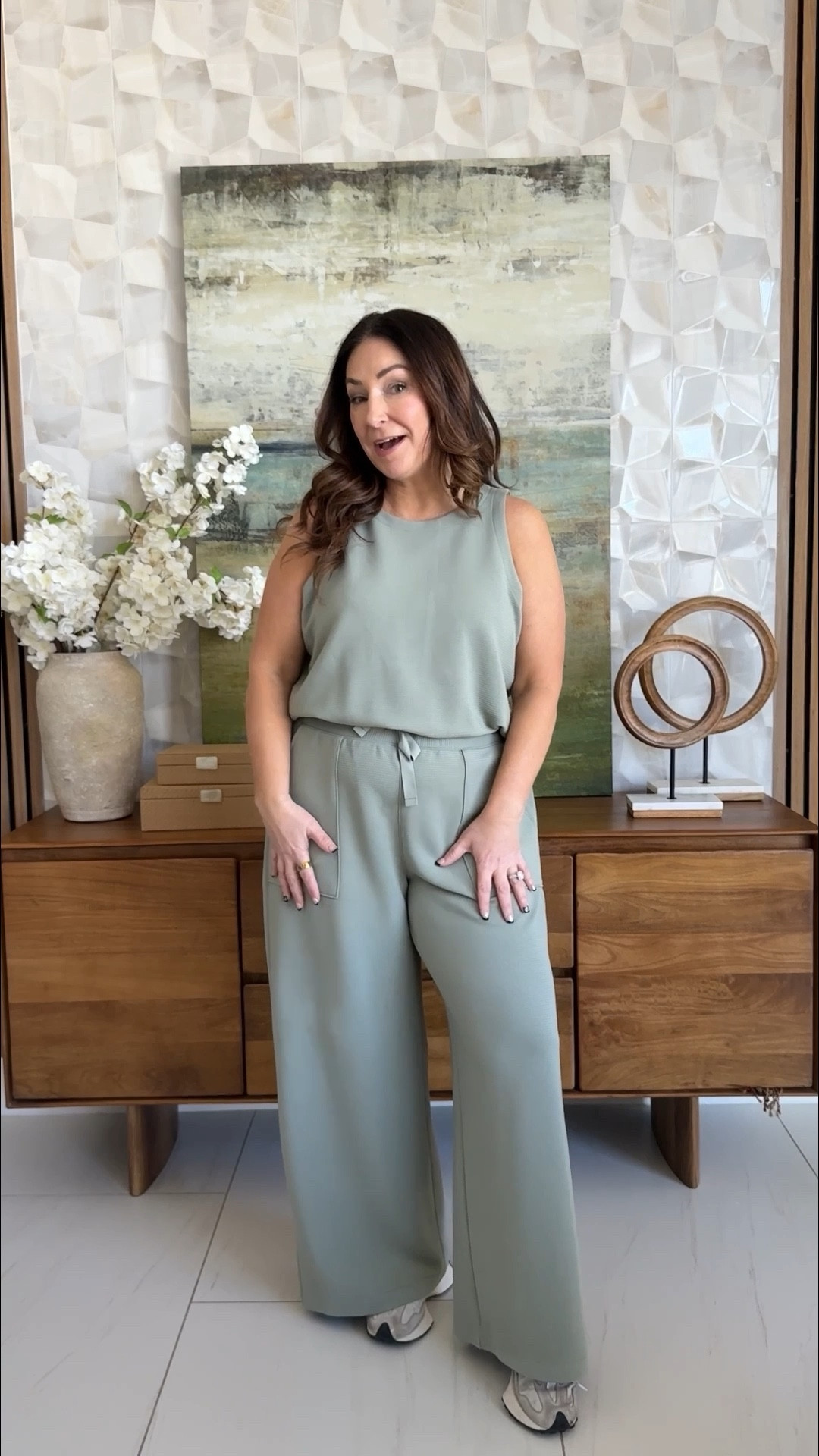 It's a @Spanx  Sale 🎉 Today starts the Spring LTK Sale taking 20% off some of my Spanx favorites including these new arrival comfy everyday mom outfits 🙌🏻 

These super soft pieces come in separates and jumpsuits with most have an easy back opening for 🚽 breaks! 

I’m wearing an XL Petite in the khaki and green jumpsuits but needed large. 

Wearing large regular in black jumpsuit- tts 


#LTKMidsize #LTKSpringSale #LTKOver40
