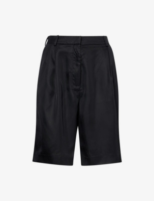 Marfa Straight-Leg Satin Bermuda Shorts | Selfridges