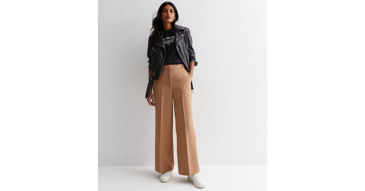 Camel Wide Leg Trousers | New Look | New Look (UK)